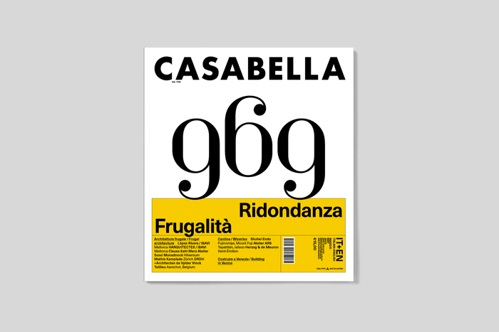 Casabella magazine, 2024–25 - Fonts In Use